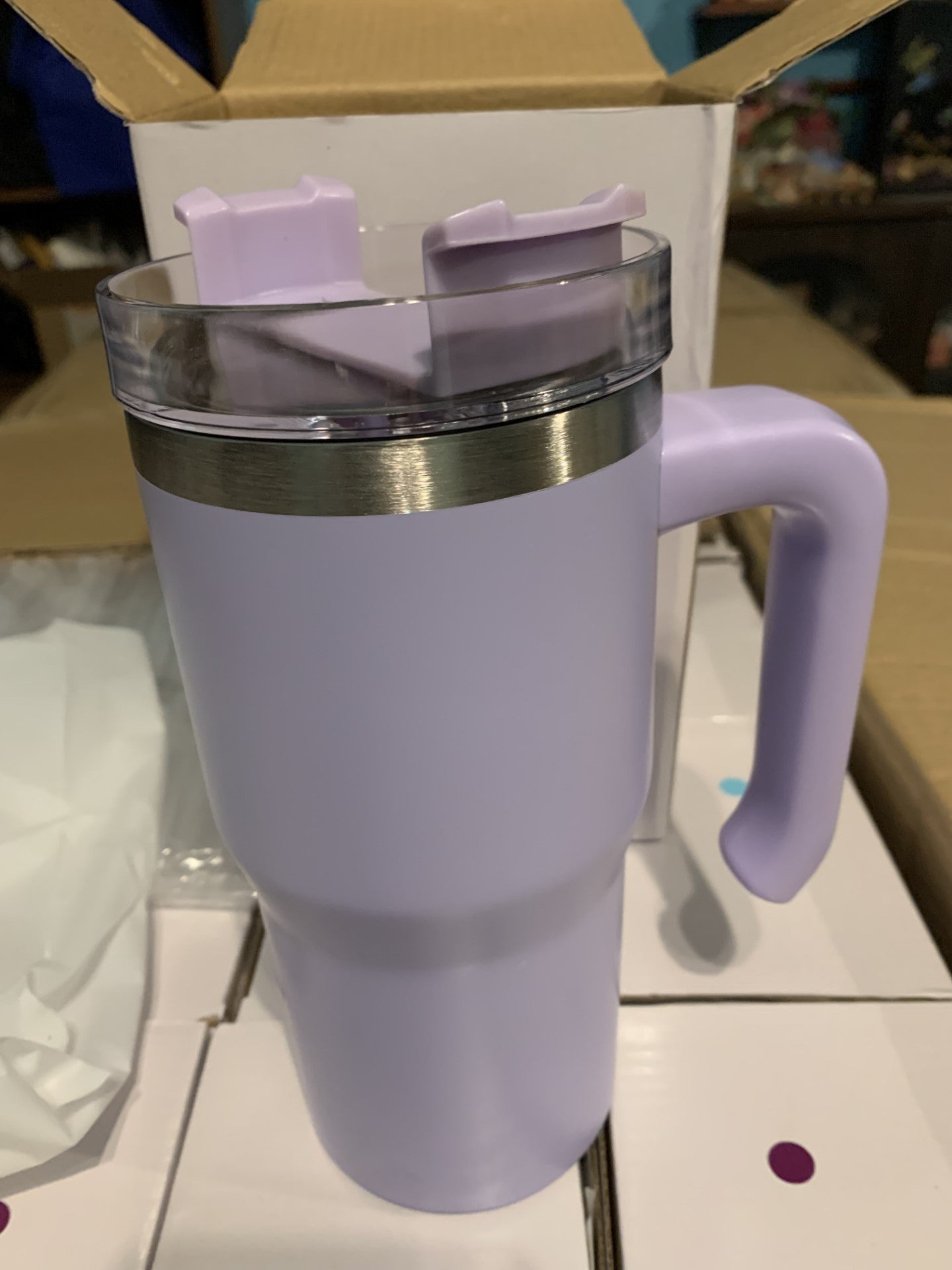 20 oz Tumbler with Handle and straw