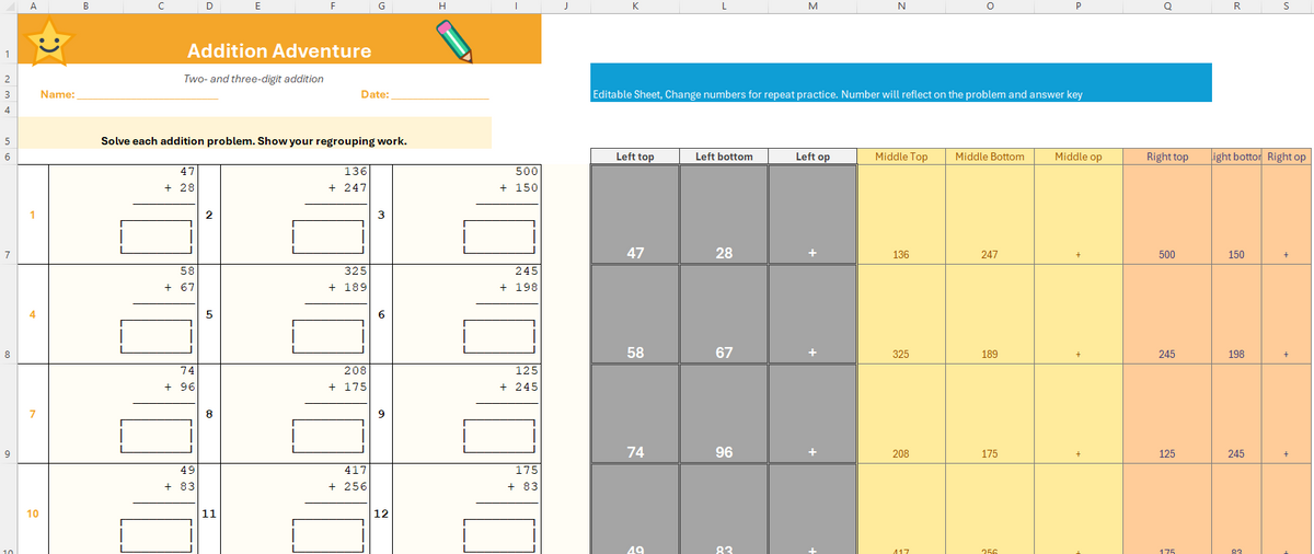 2nd–3rd Grade Math Skills Bundle – Worksheets, Activities & Practice Pack (Digital Download)
