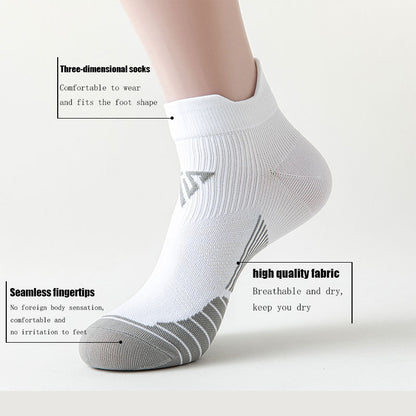 6 Pairs Compression Crew Running Socks Athletic Socks For Men With Cushion Work Hiking Basketball Sport Socks Pairs