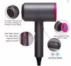 Ionic Hair Dryer with Diffuser & Directional Attachments-2 Speed/3 Heat Setting